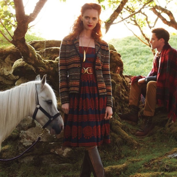 Anthropologie Dresses & Skirts - Anthropologie Oxidized Medallions Strapless Dress